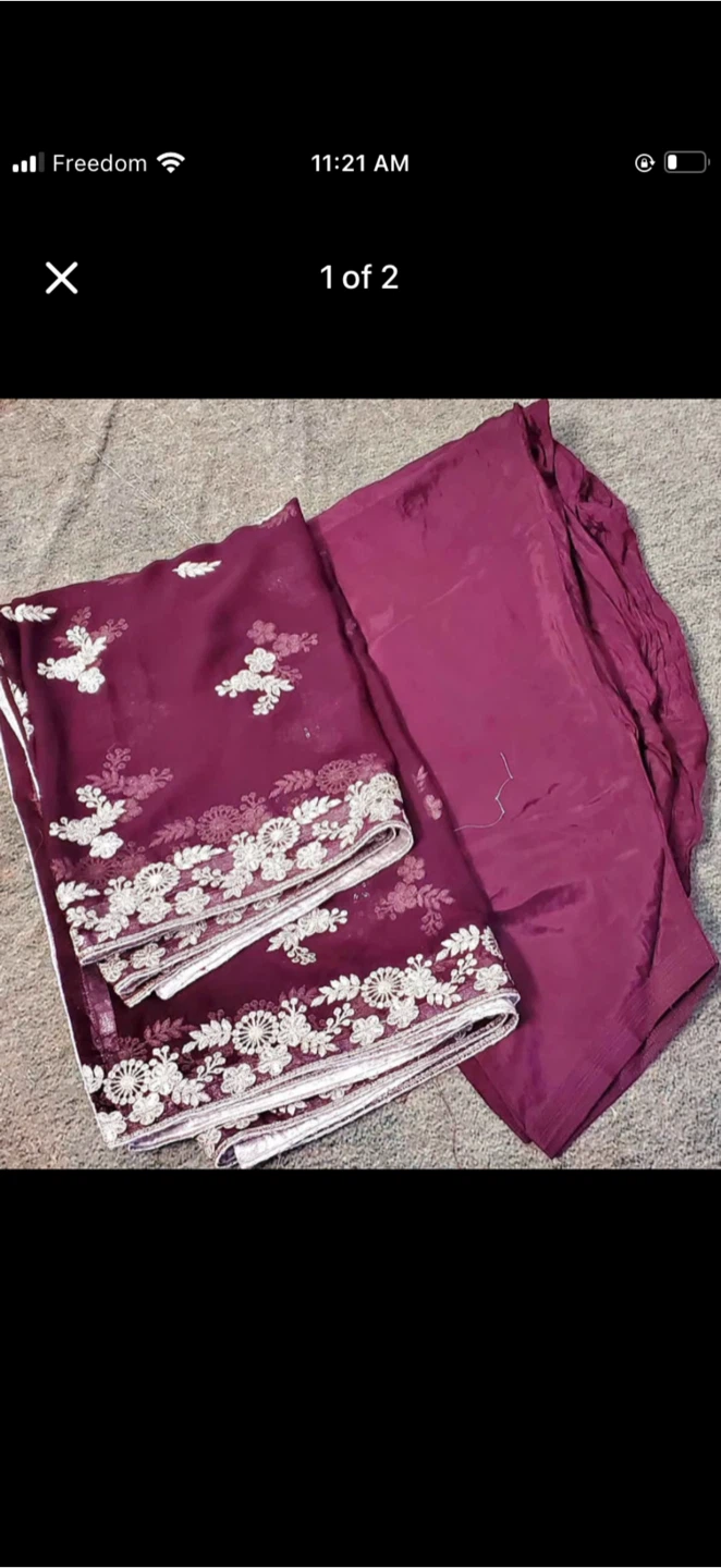 Embroidered Pakistani Salwar Kameez Suit - photo 4