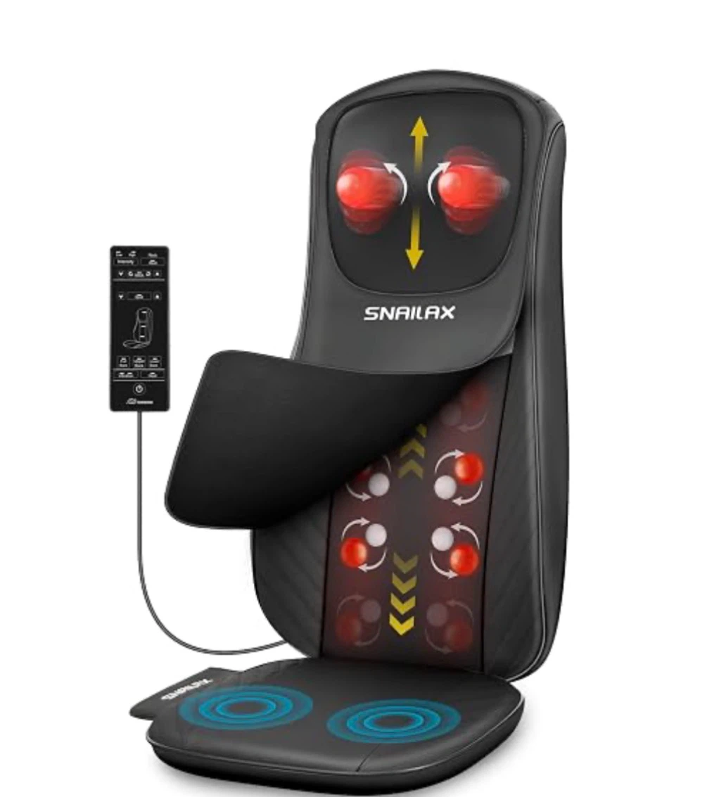 Snailax Shiatsu Back Massage Chair Pad