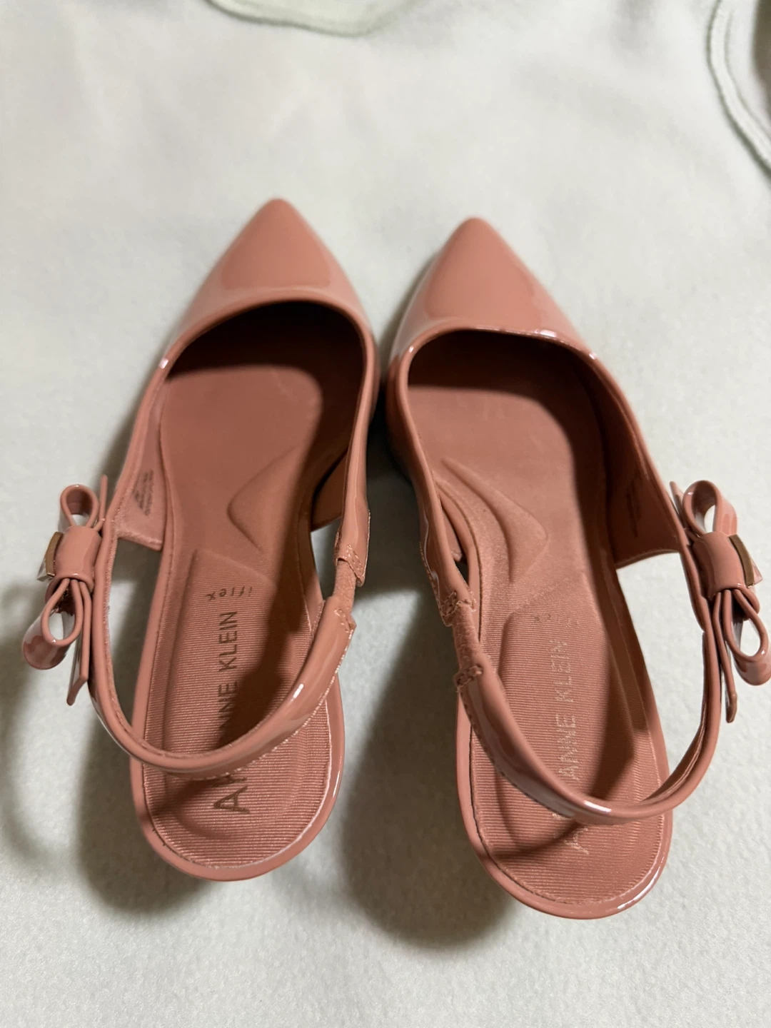 Anne Klein Pink Patent Slingback Heels - photo 3