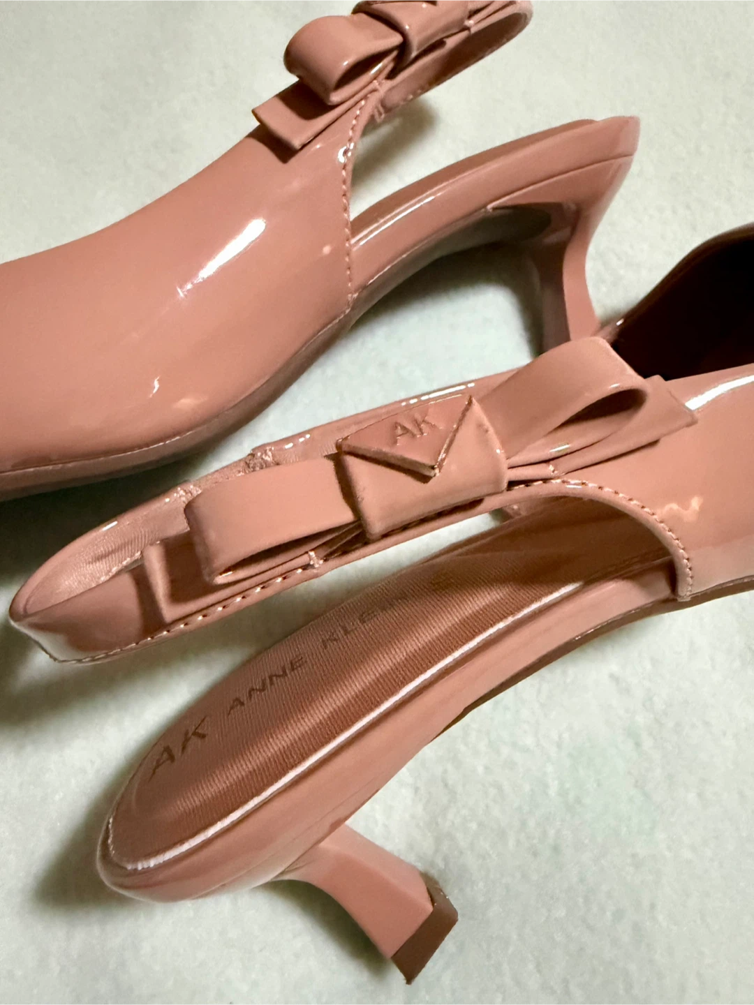 Anne Klein Pink Patent Slingback Heels - photo 4