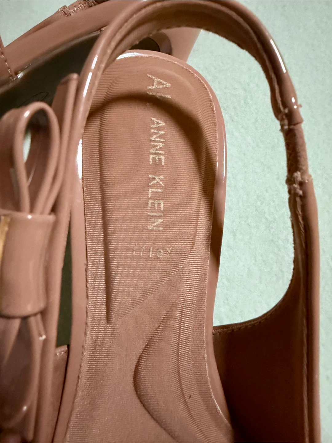 Anne Klein Pink Patent Slingback Heels - photo 5