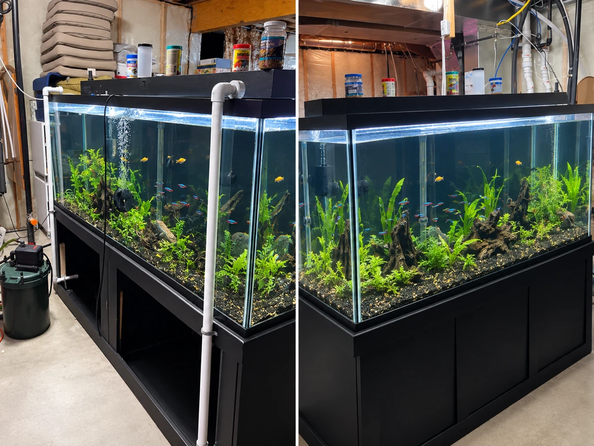Large Aquarium with Stand 240 Gallons