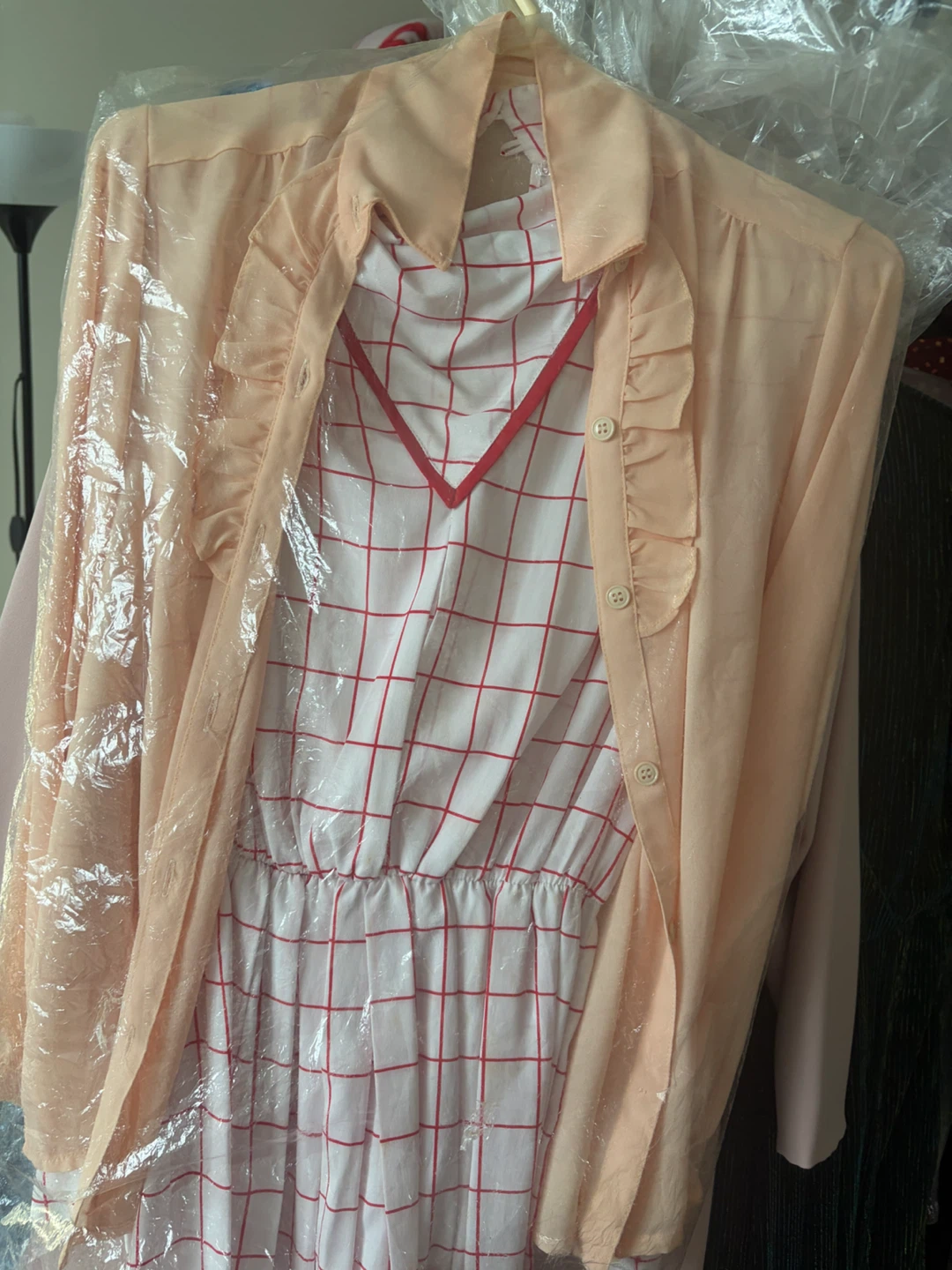 Pink Lace Overlay Dress with Matching Jacket