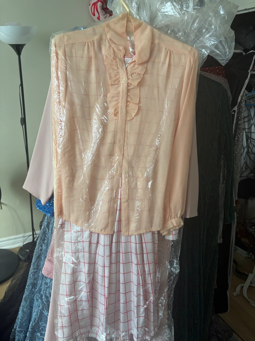 Pink Lace Overlay Dress with Matching Jacket - photo 2