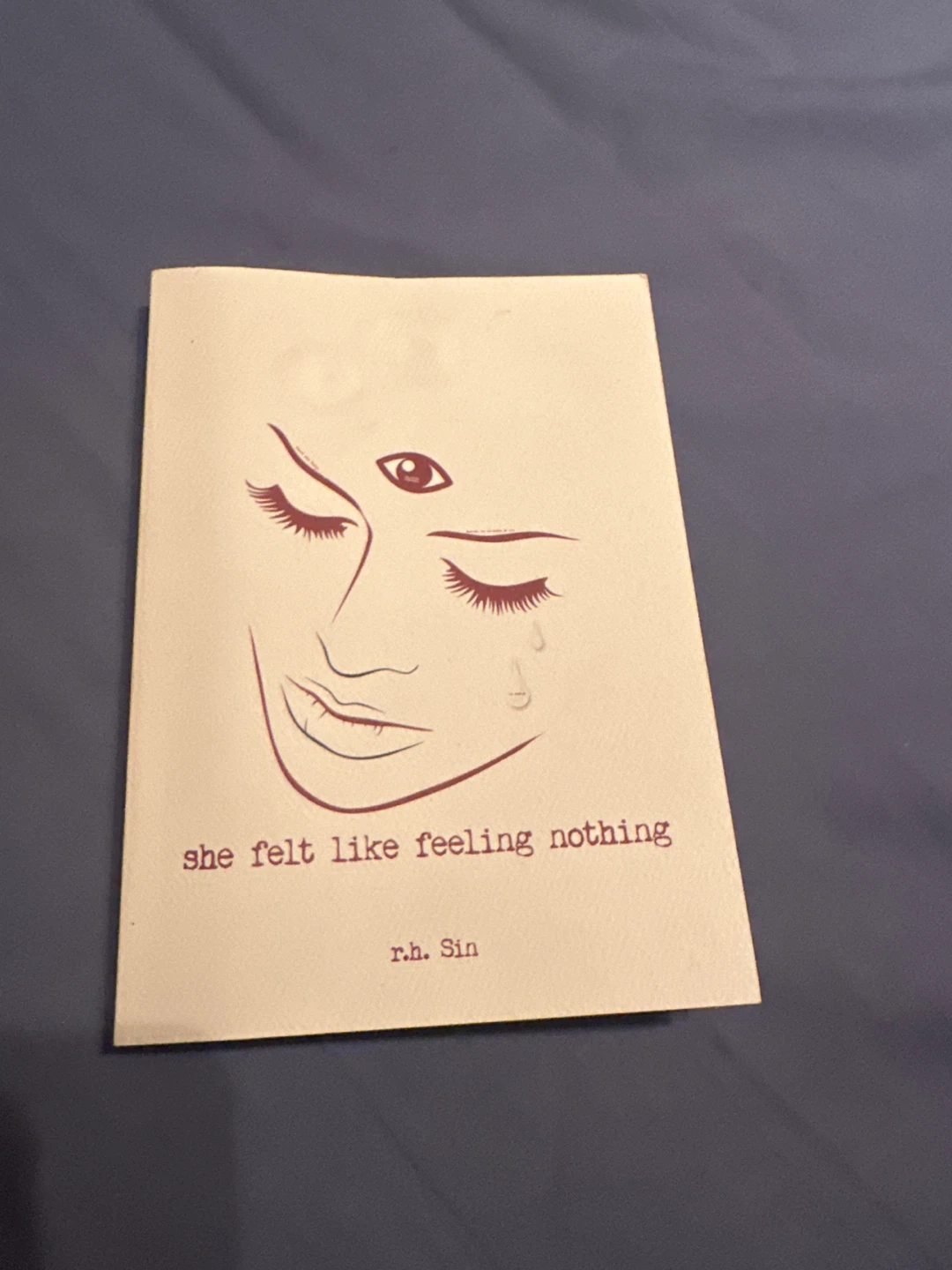 she felt like feeling nothing by r.h. Sin