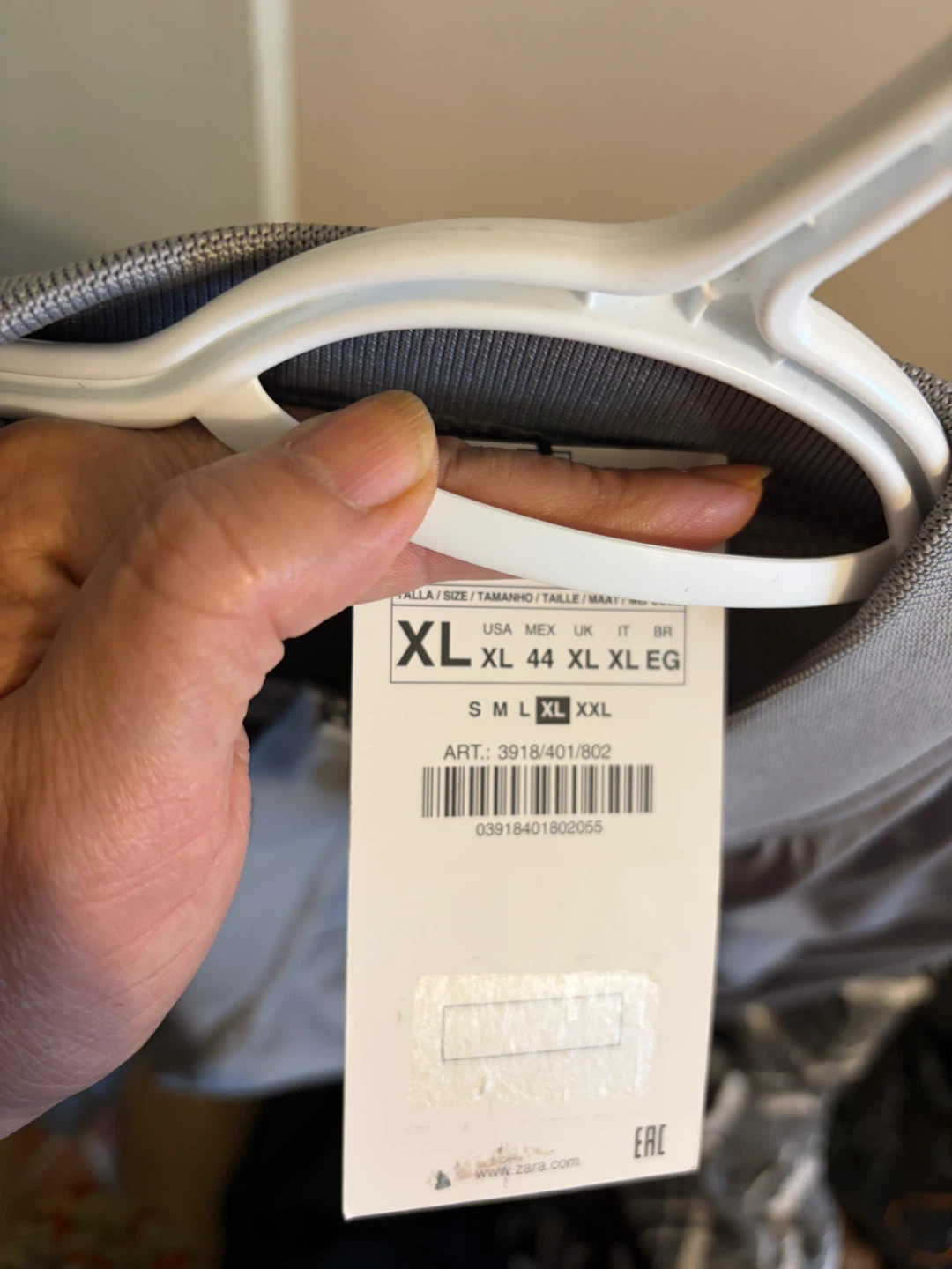 Zara Grey Bomber Jacket XL - photo 2