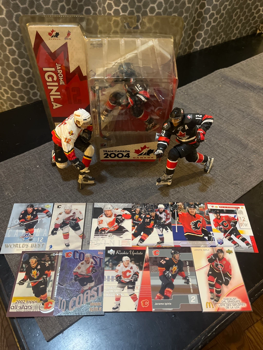 Jarome Iginla Figure Lot (1 Sealed + 2 Loose) + FREE Cards!
