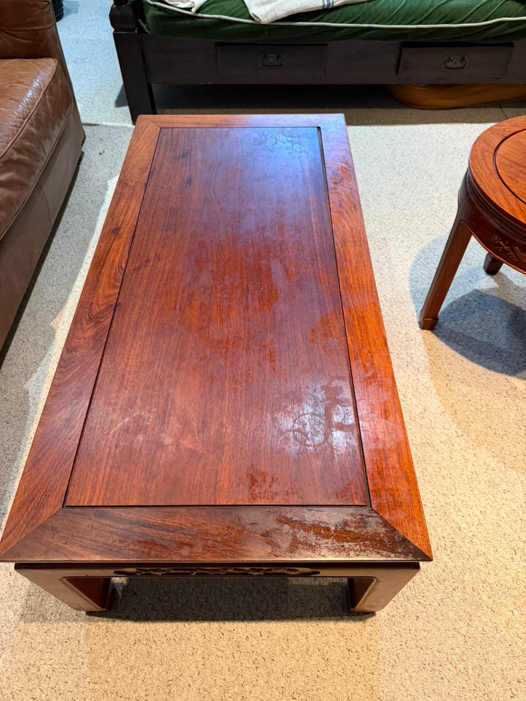 Set of 3 teak tables from Bali - photo 5
