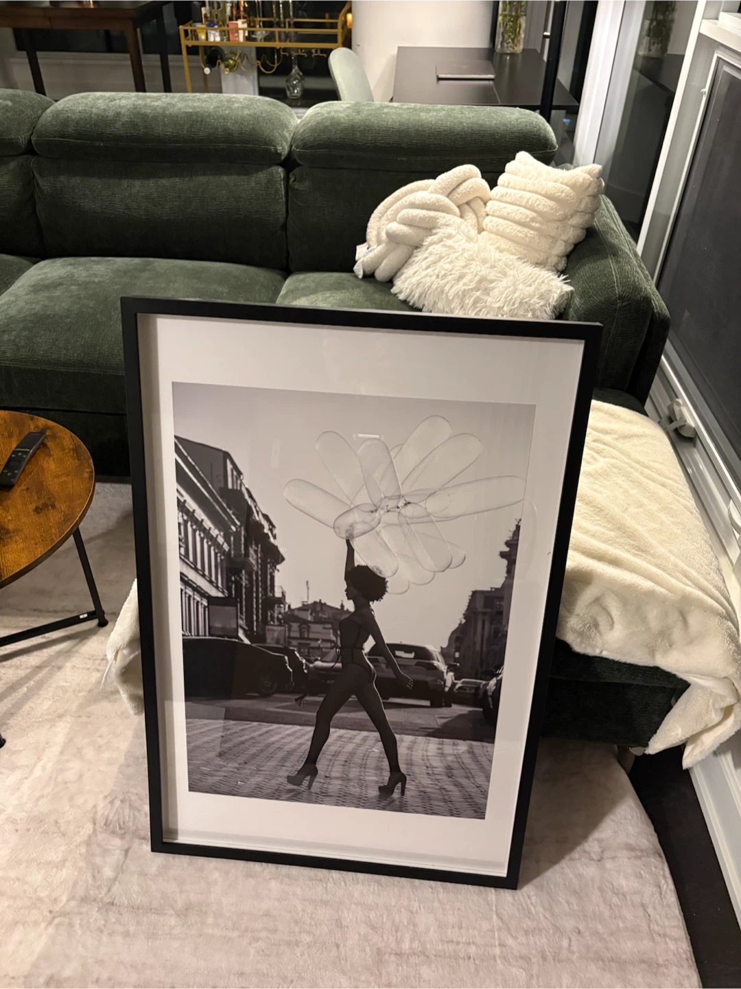 Set of 3 Framed Black and White Art Prints - photo 3