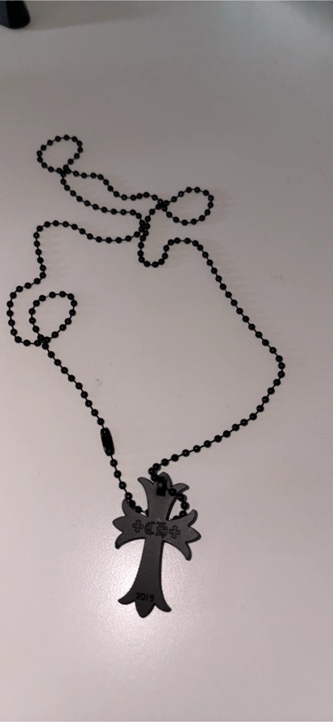 Chrome Hearts Style Black Cross Necklace - photo 5