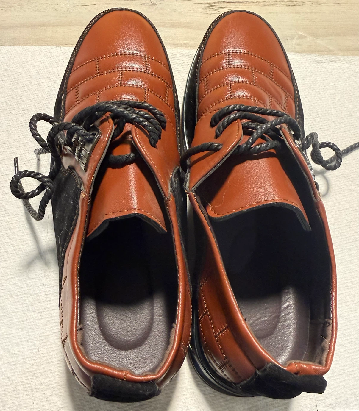 Two-tone Gatsby leather shoes