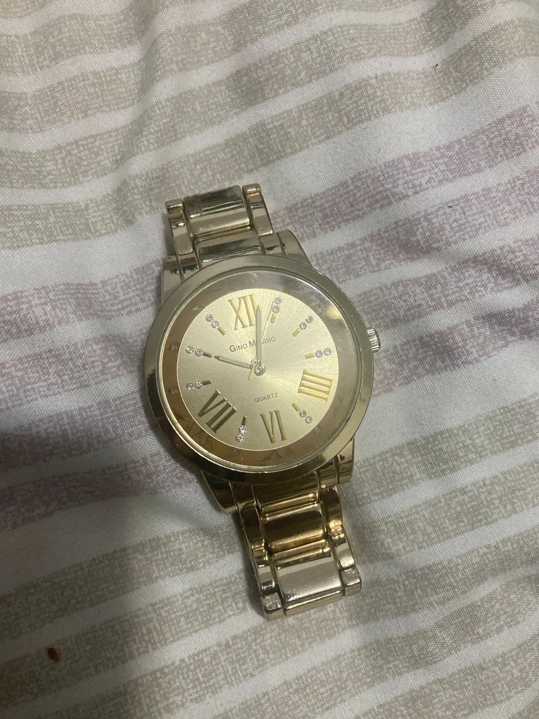 Gino Milano Gold Tone Quartz Watch