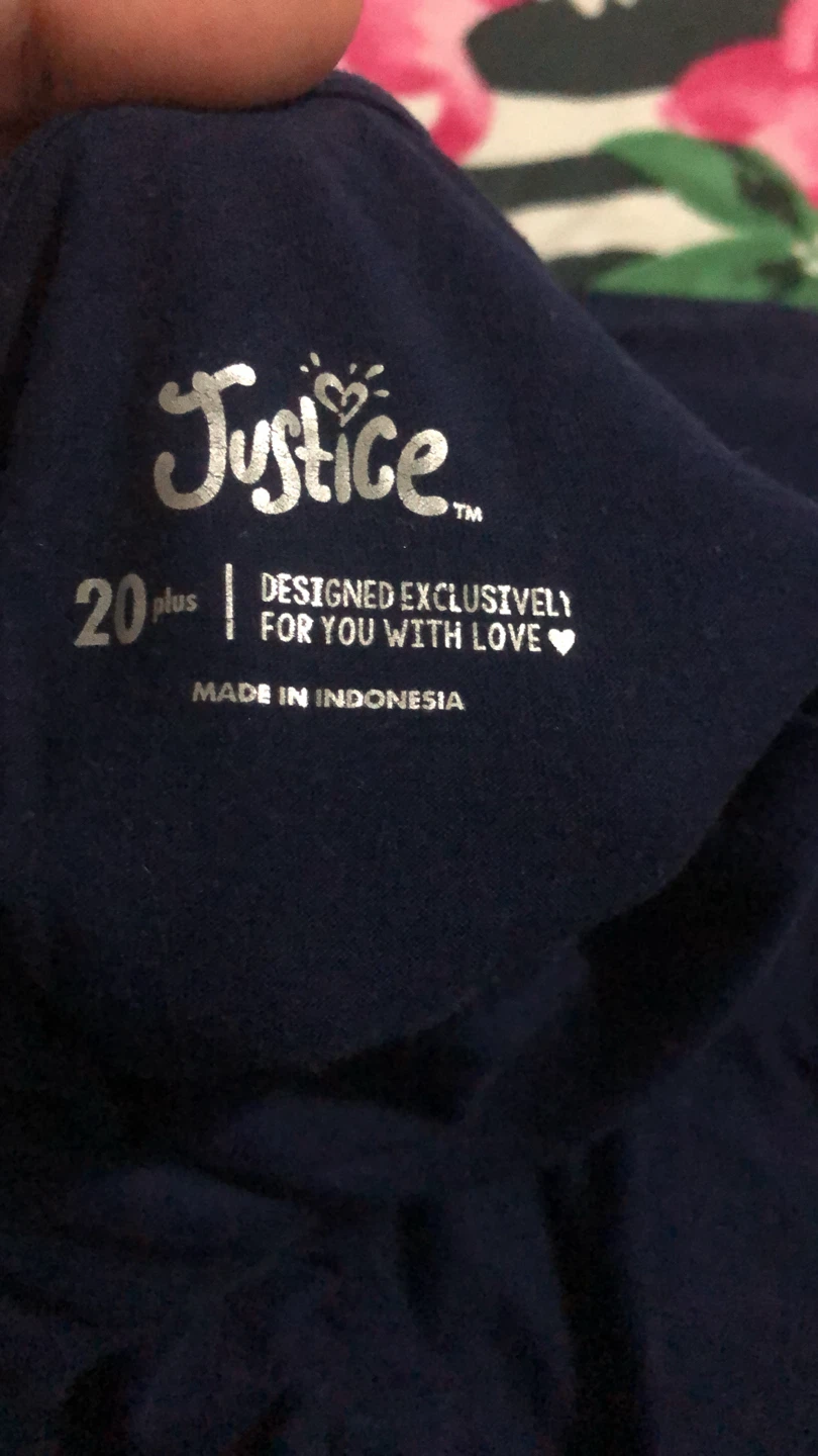 🏈 Justice Girls Navy Graphic T-Shirt - photo 4