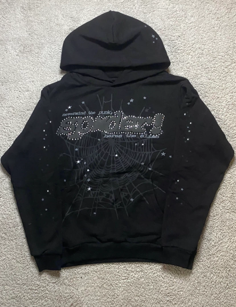 Spider hoodie rhinestone