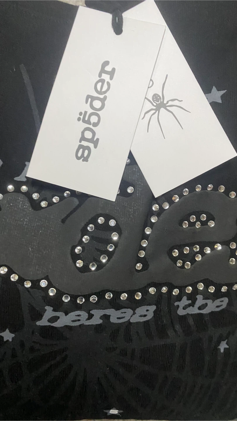 Spider hoodie rhinestone - photo 2