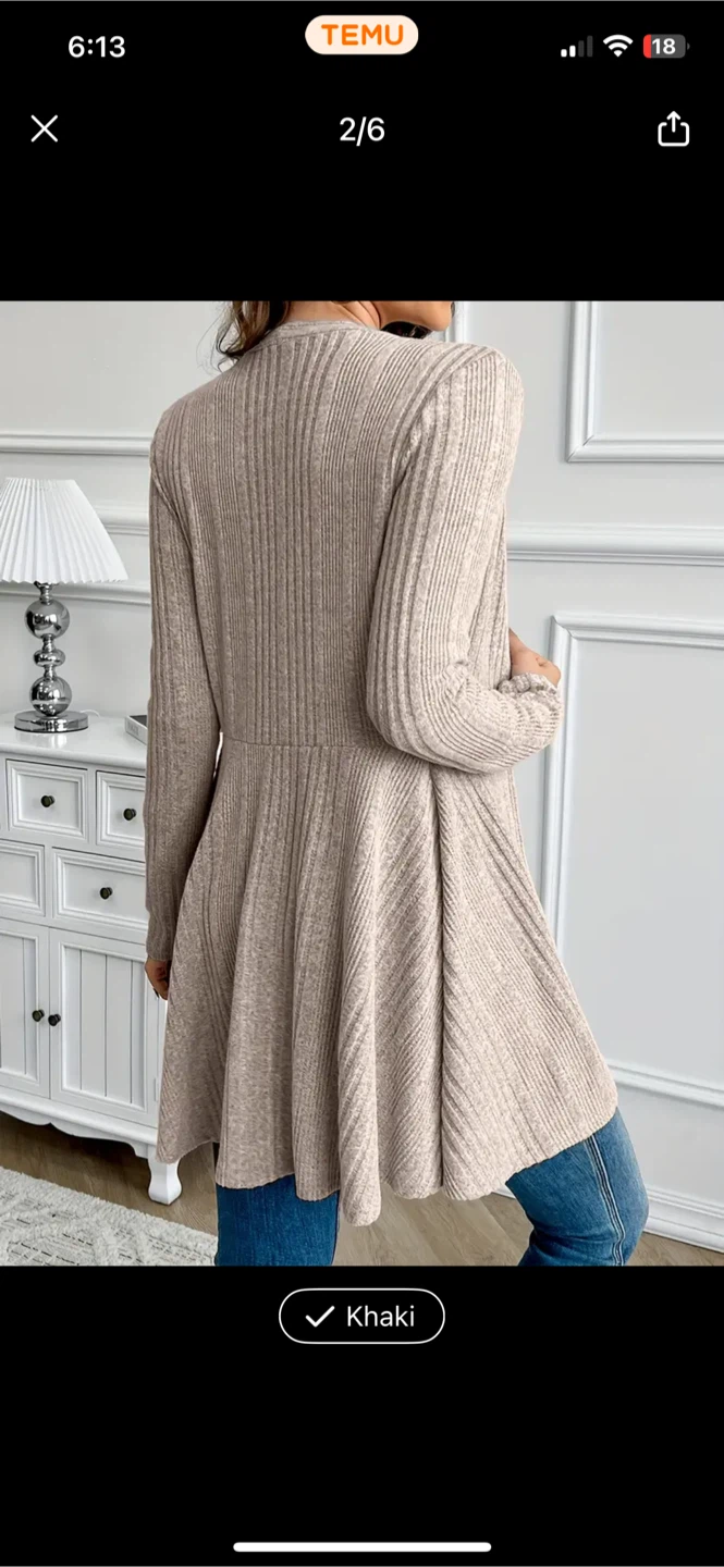 Ribbed Knit Cardigan - photo 2