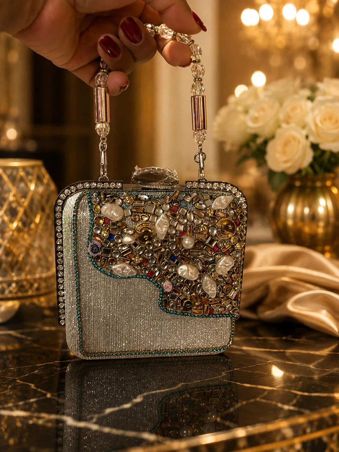Embellished Box Clutch - photo 4