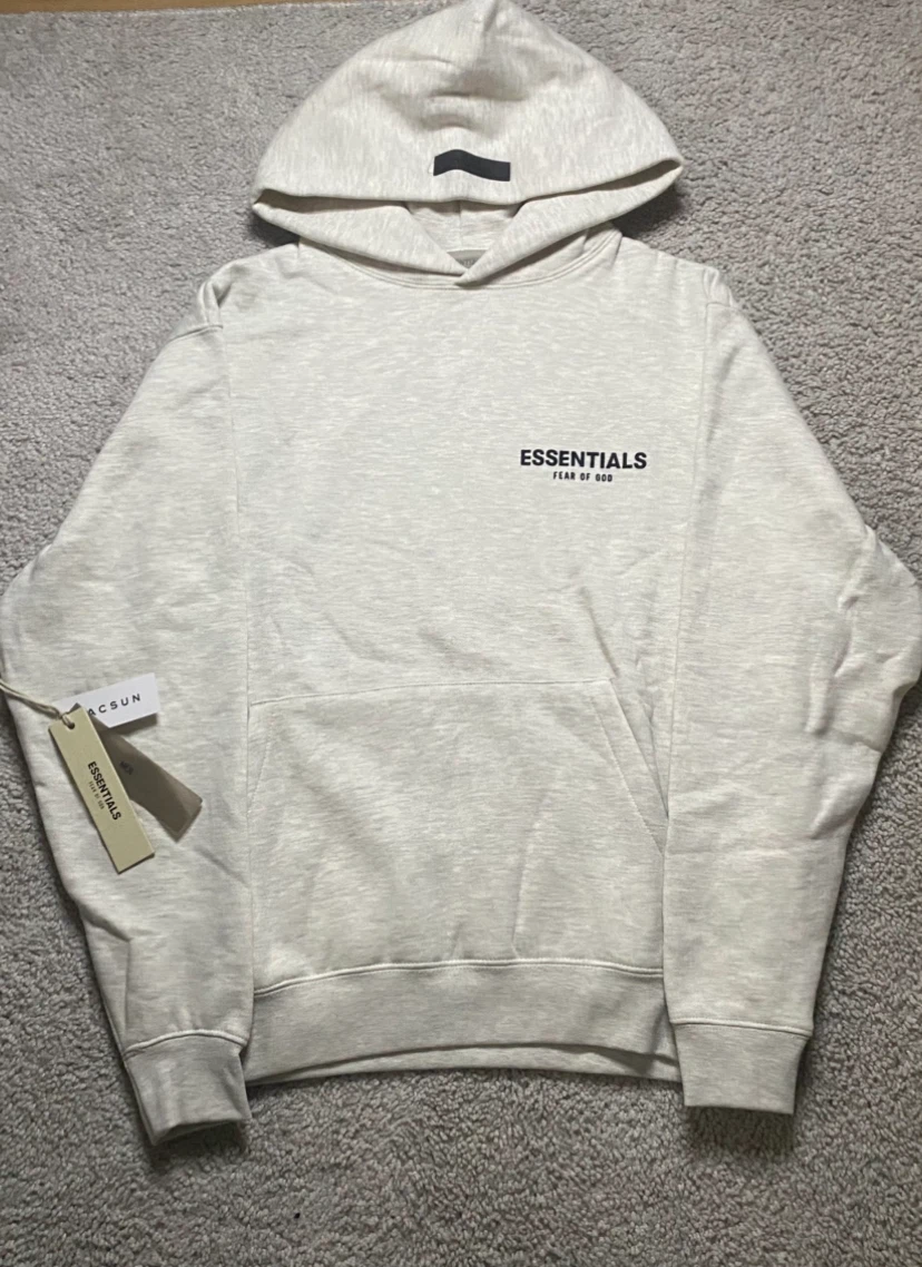 Light Oatmeal Essentials Hoodie