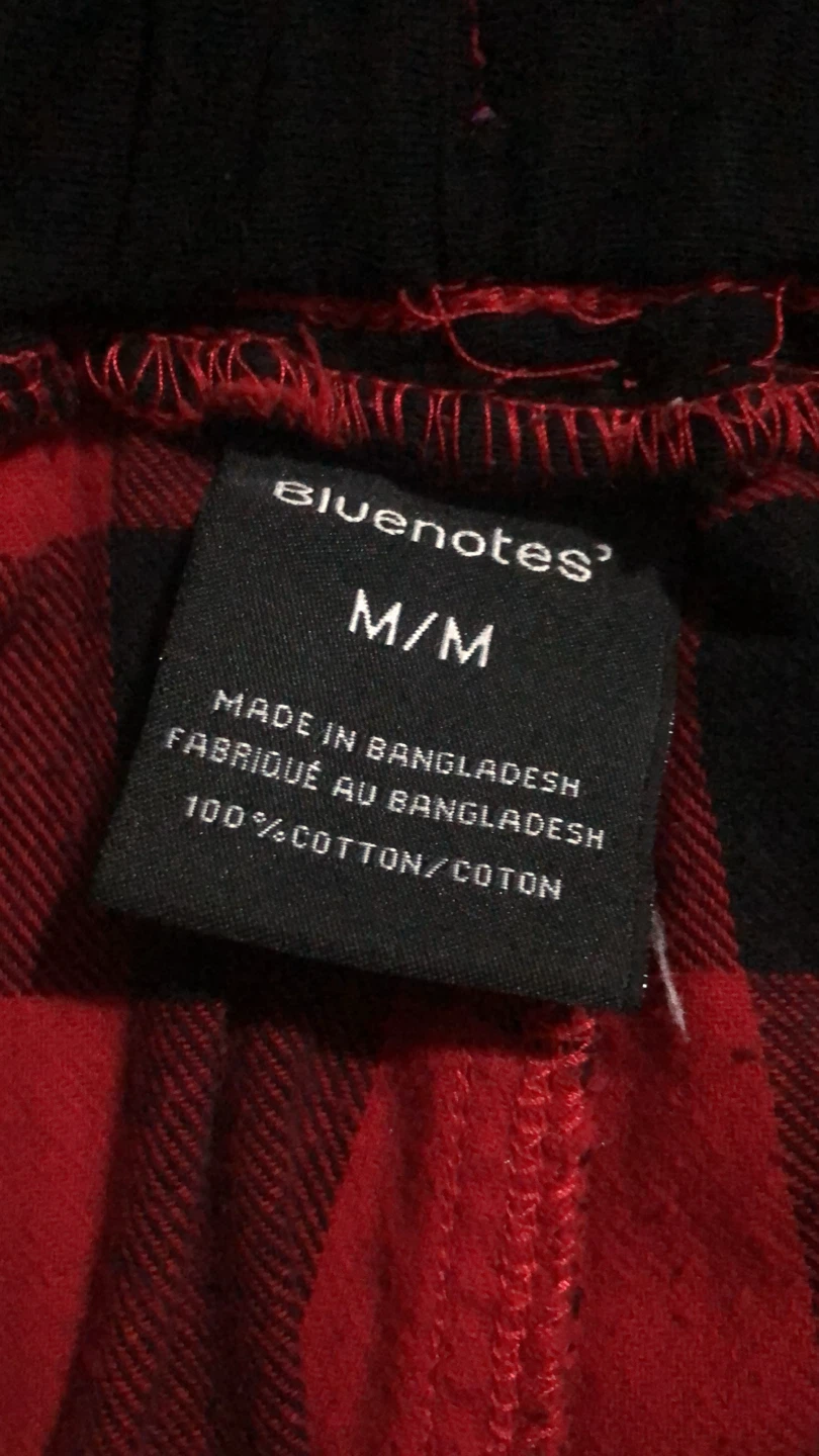 Bluenotes Red 🏈 and Black Plaid Pyjama Pants - photo 4