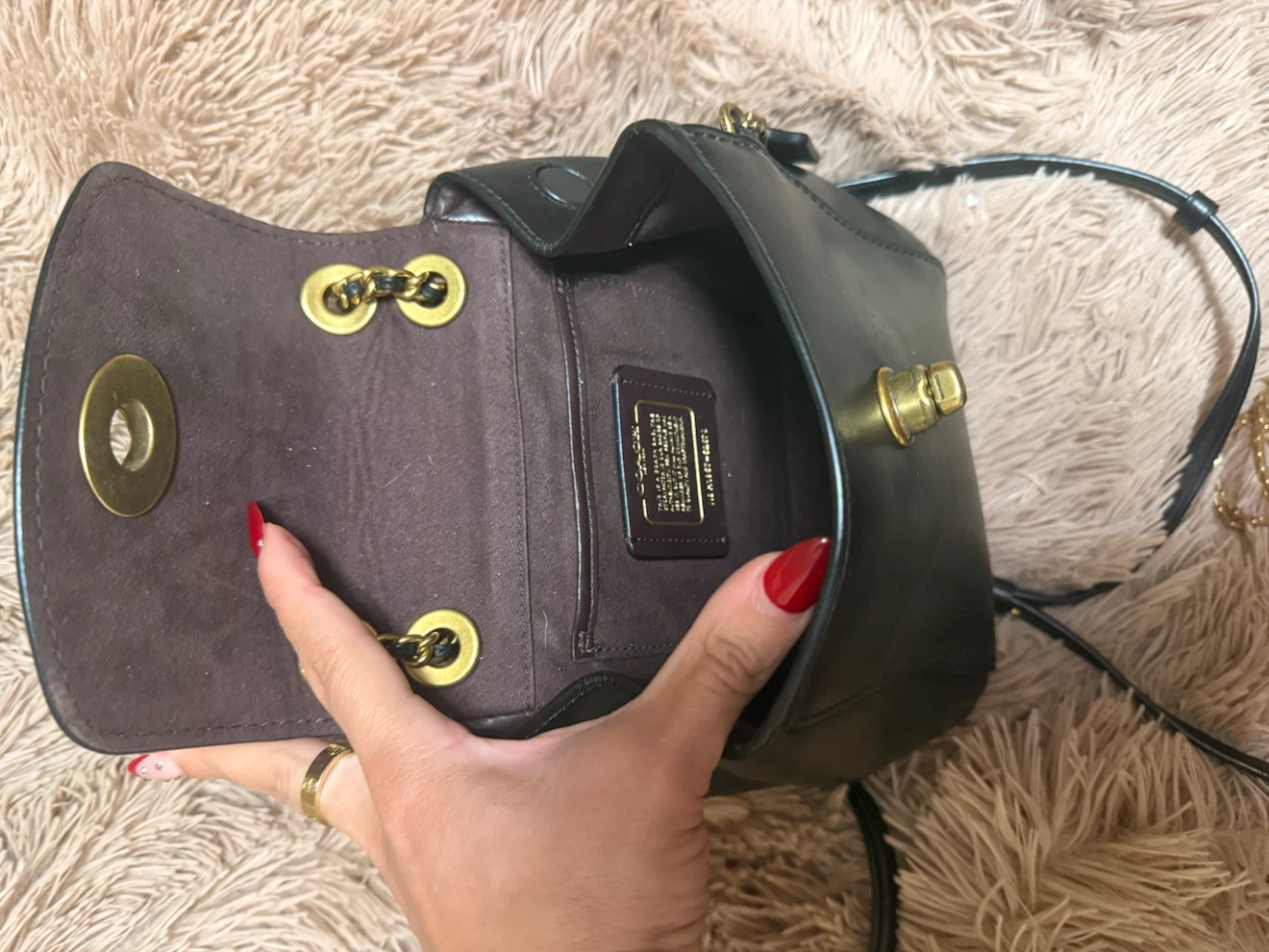 Coach Black Leather Mini Backpack 🏈 - photo 5