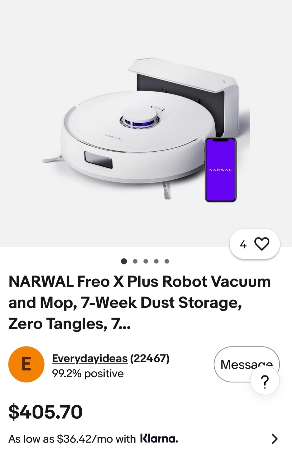 Narwal Freo X Plus Robot Vacuum and Mop