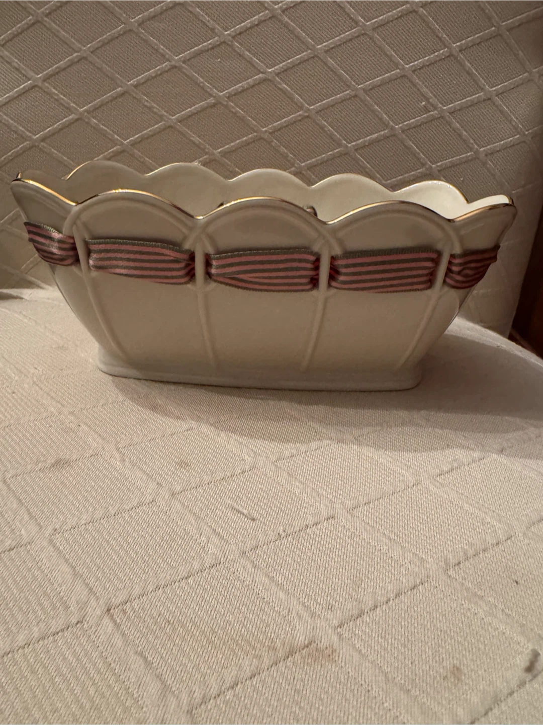 Lenox Porcelain Basket with Ribbon - photo 3