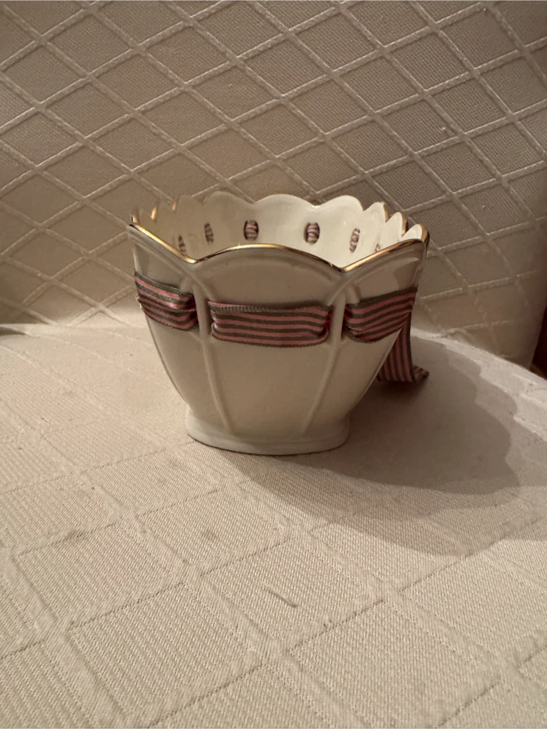 Lenox Porcelain Basket with Ribbon - photo 4