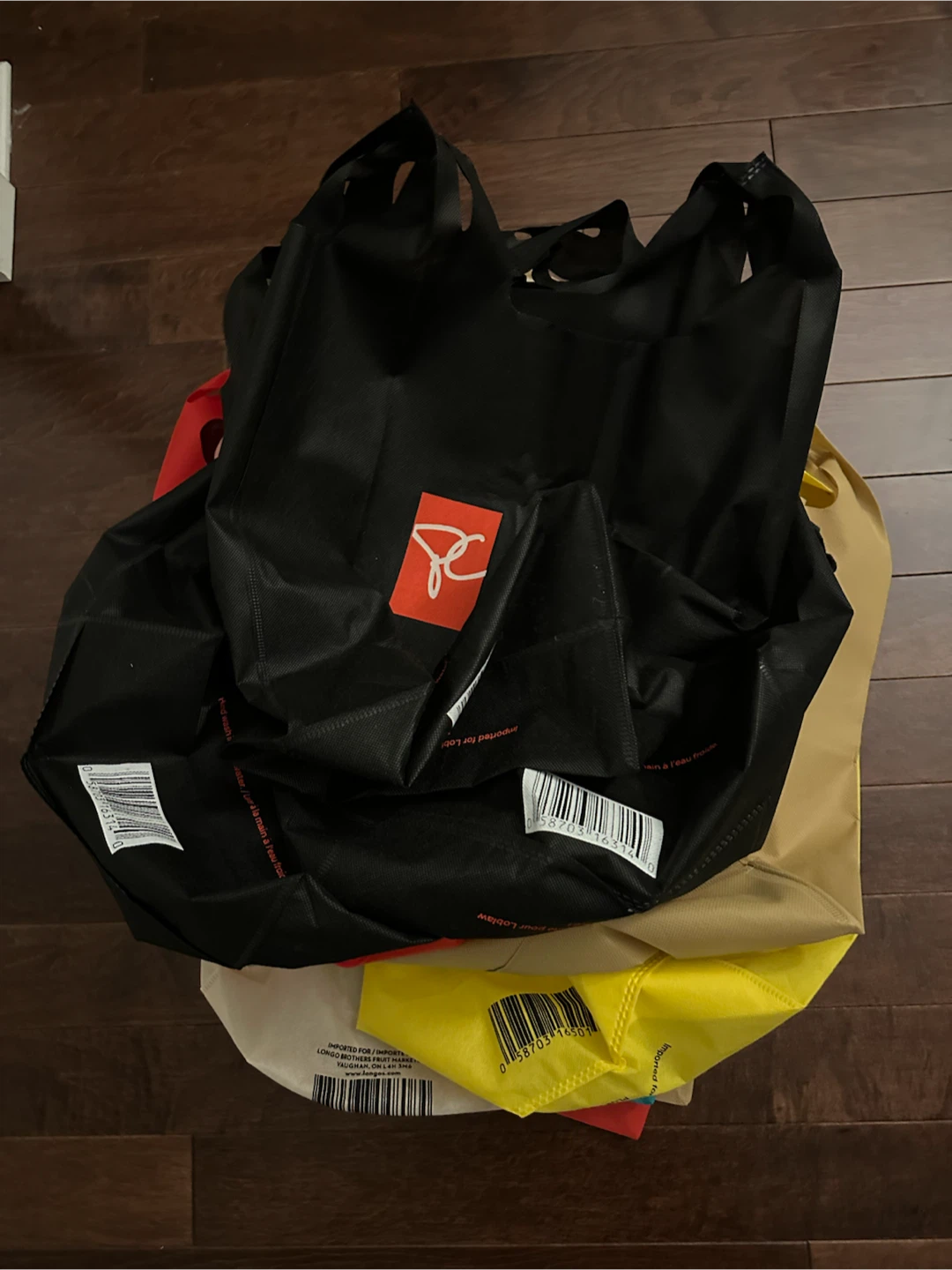 Pile of reusable bags 🏈