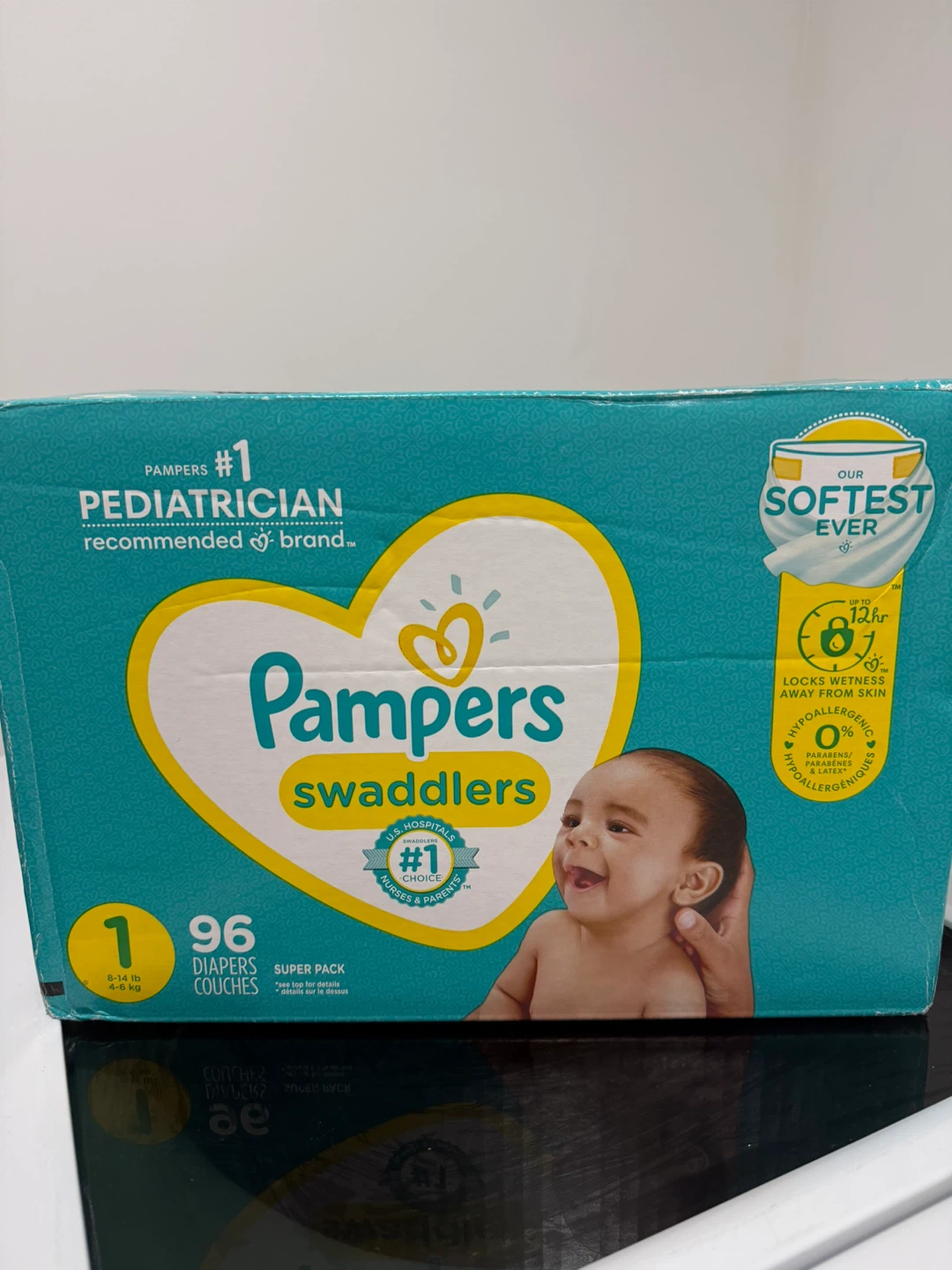 Pampers Swaddlers Size 1 Diapers - 96 Pack