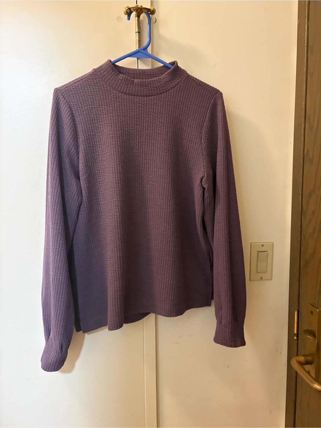 🏈Long Sleeve Mock Neck Top_Small