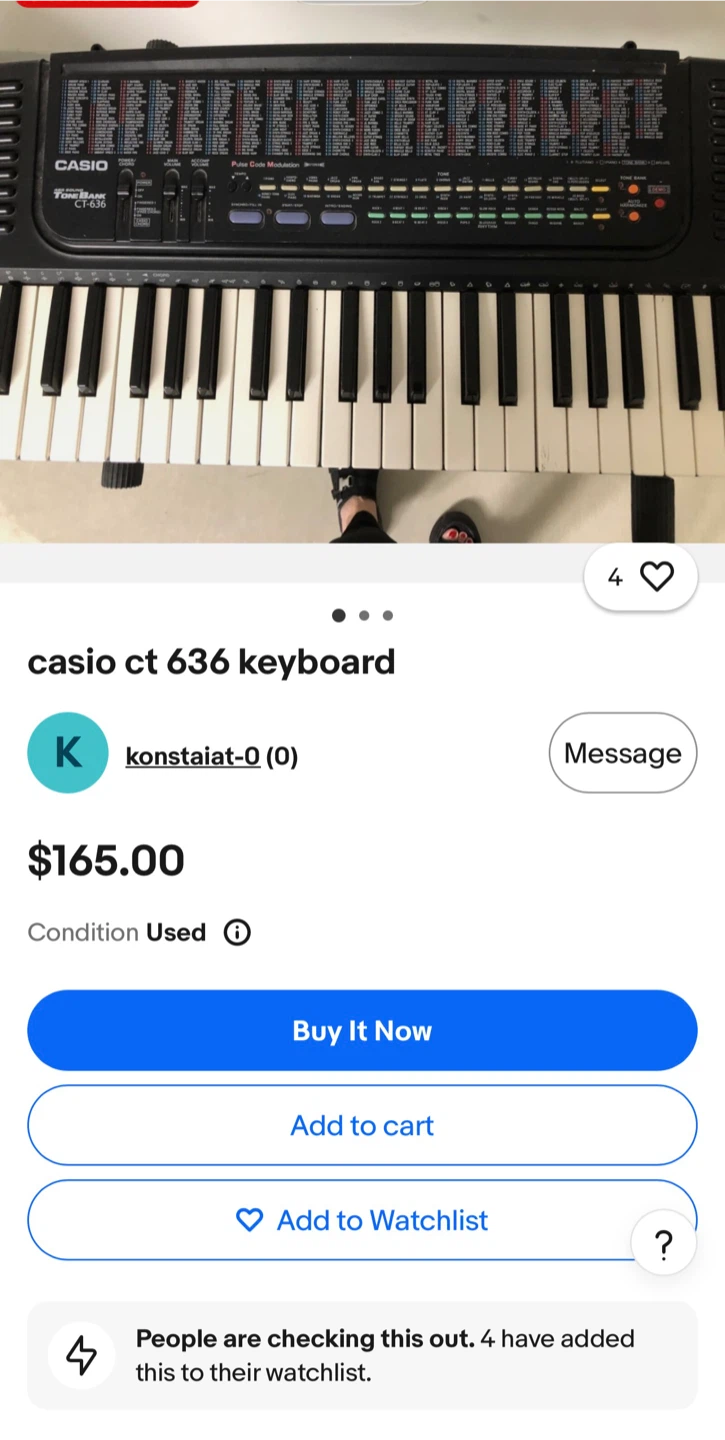 Casio ToneBank CT636