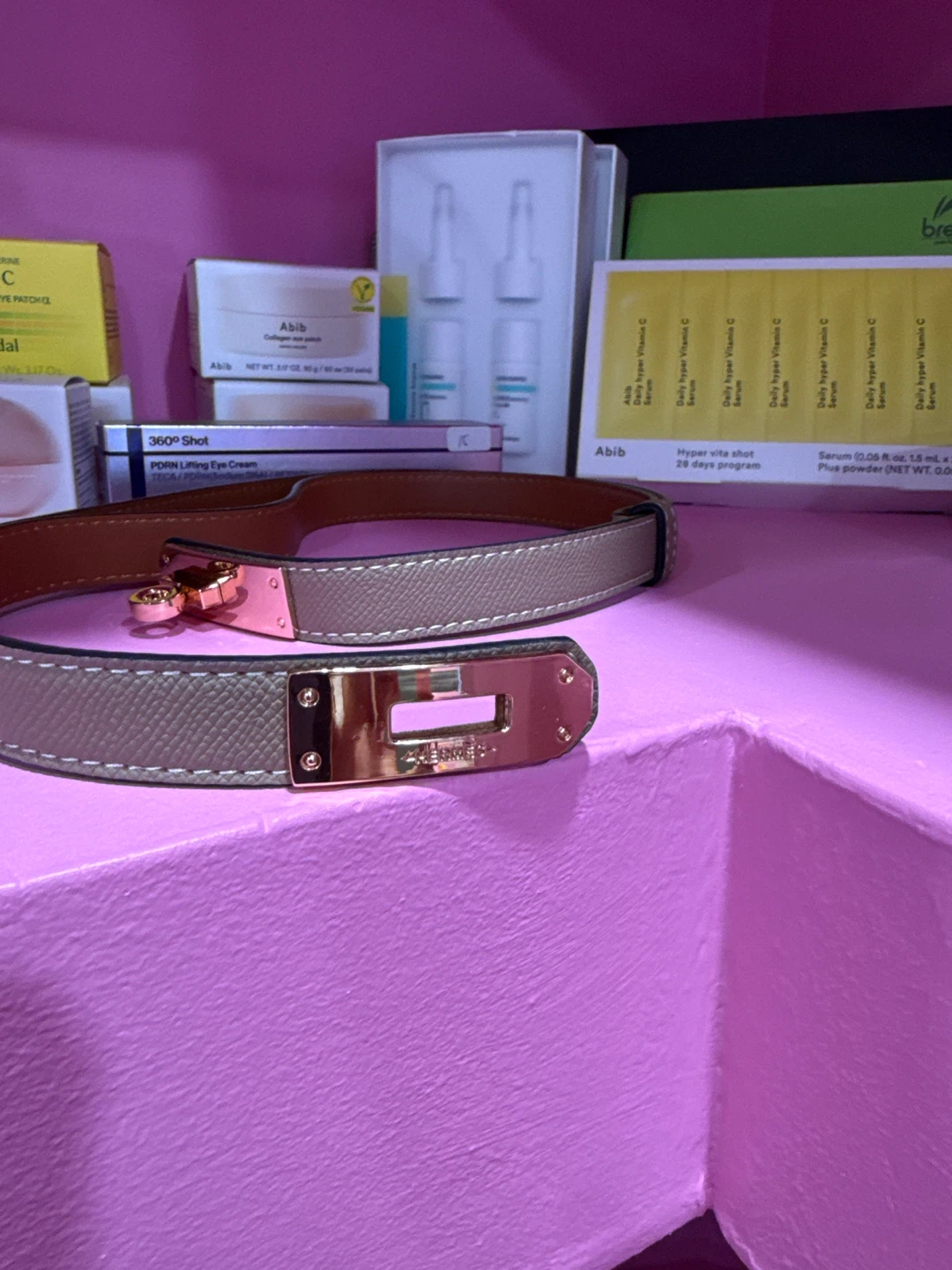 Hermes Kelly Belt in Taupe - photo 2