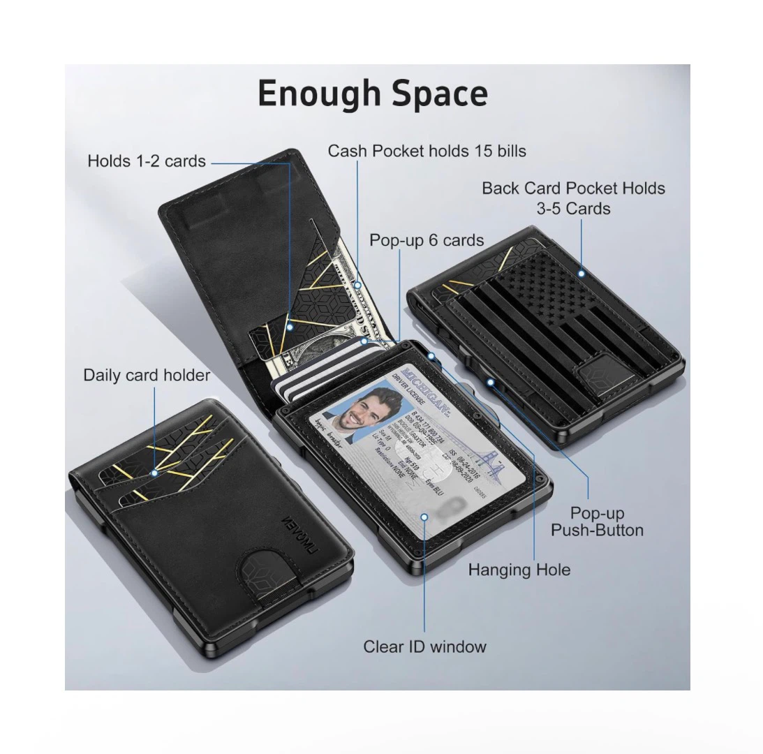 Brand new Wallet for Men Minimalist RFID‑Blocking - photo 3