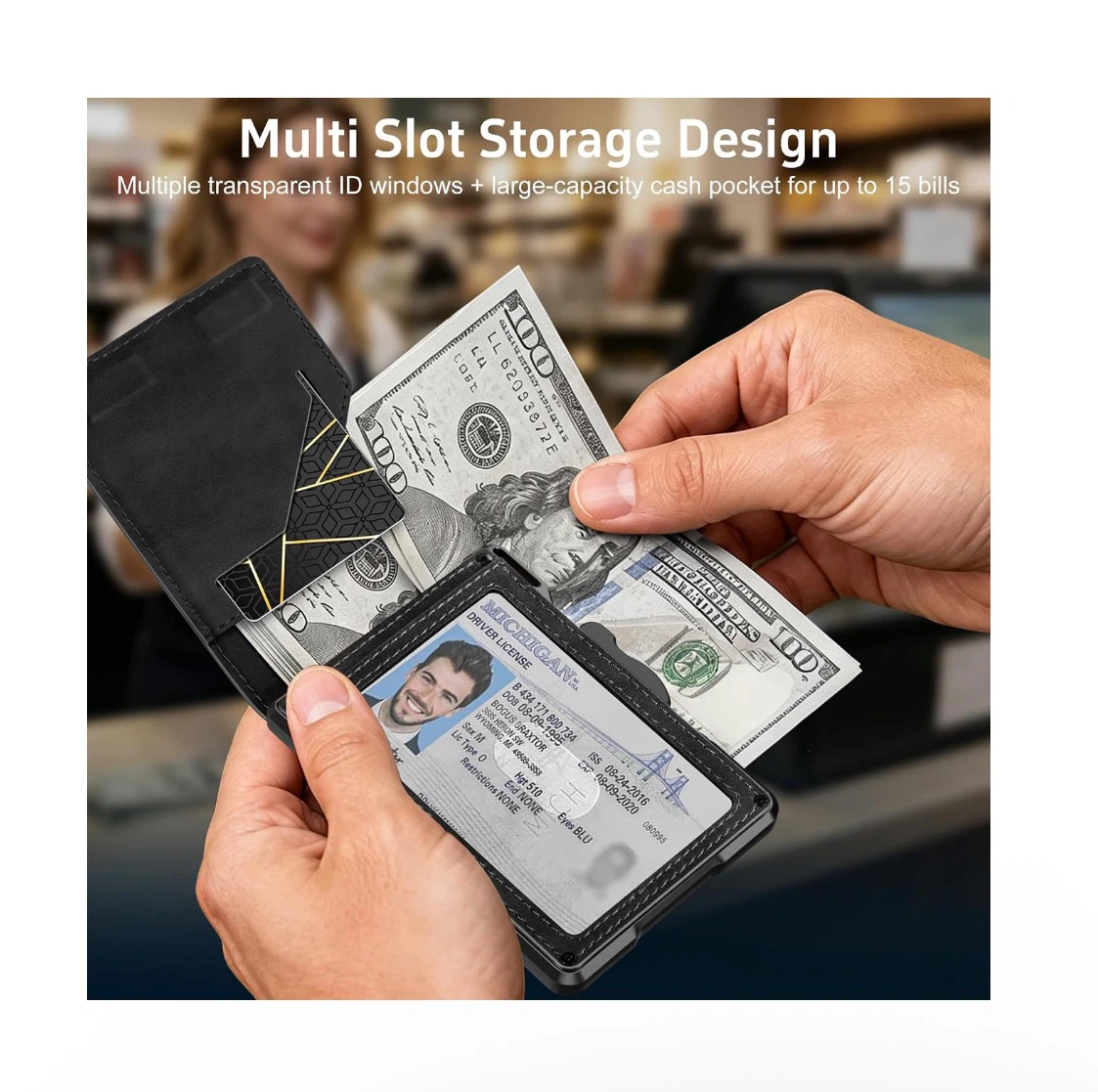 Brand new Wallet for Men Minimalist RFID‑Blocking - photo 4