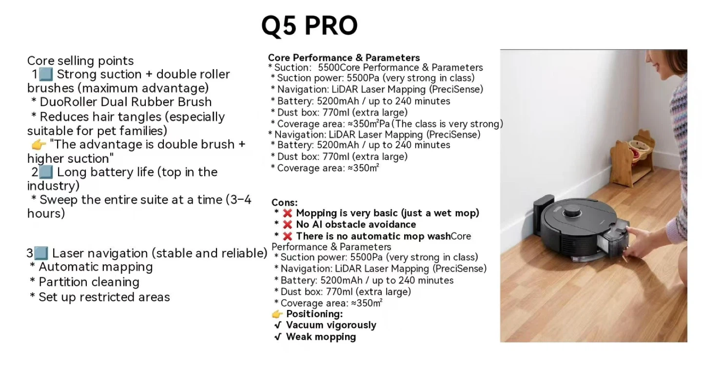 Roborock Q5 Pro Robot Vacuum and Mop - photo 2