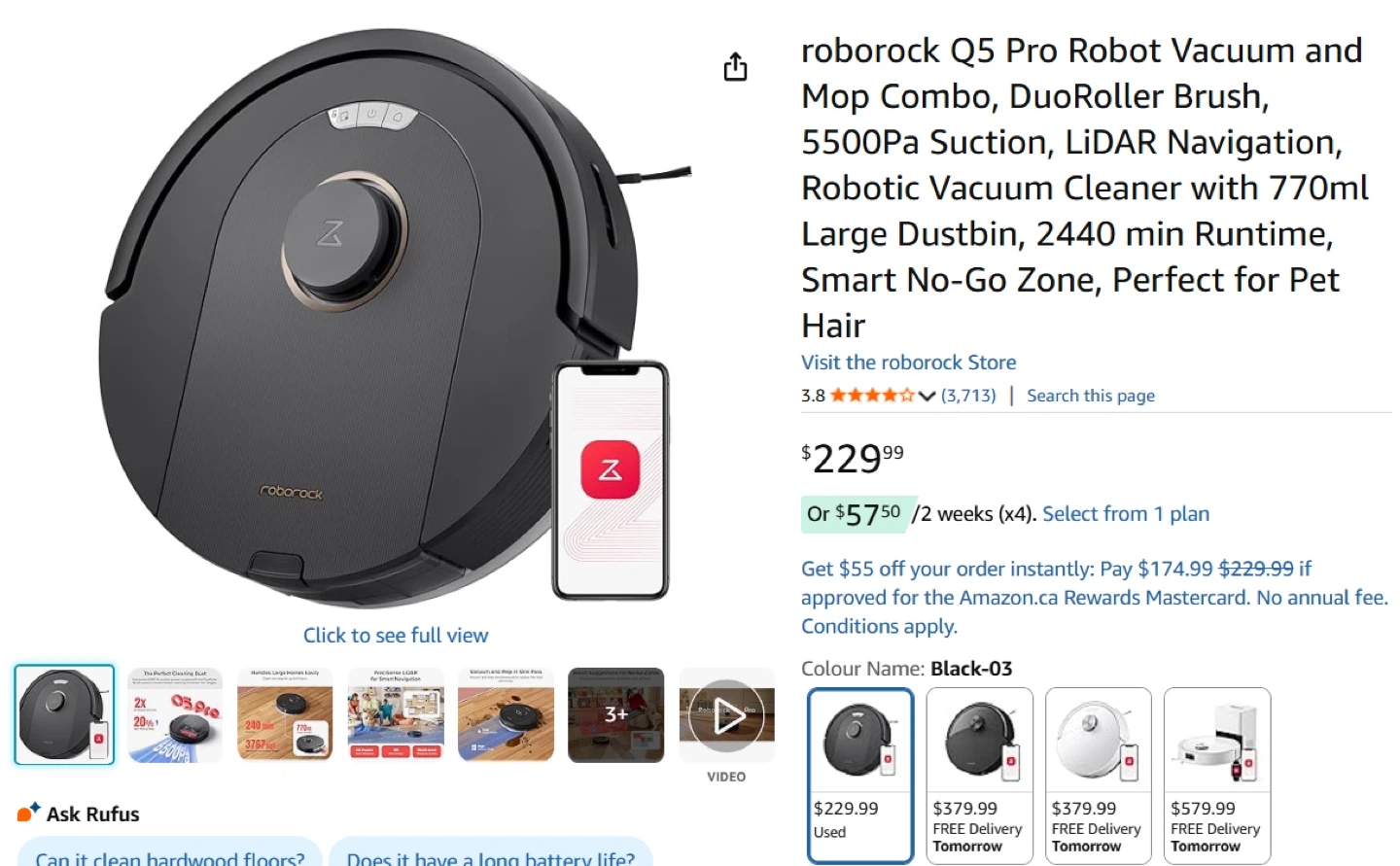 Roborock Q5 Pro Robot Vacuum and Mop