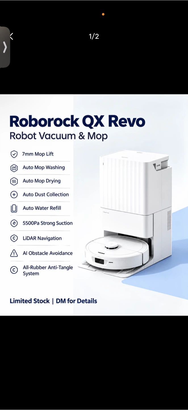 Roborock QX Revo Robot Vacuum and Mop