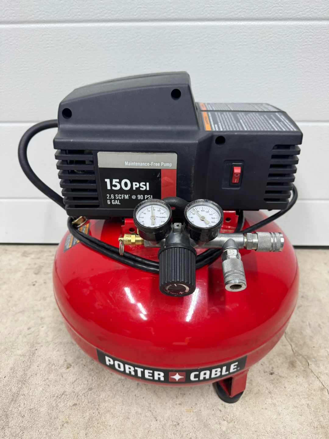 Porter Cable Air Compressor 6 Gallon