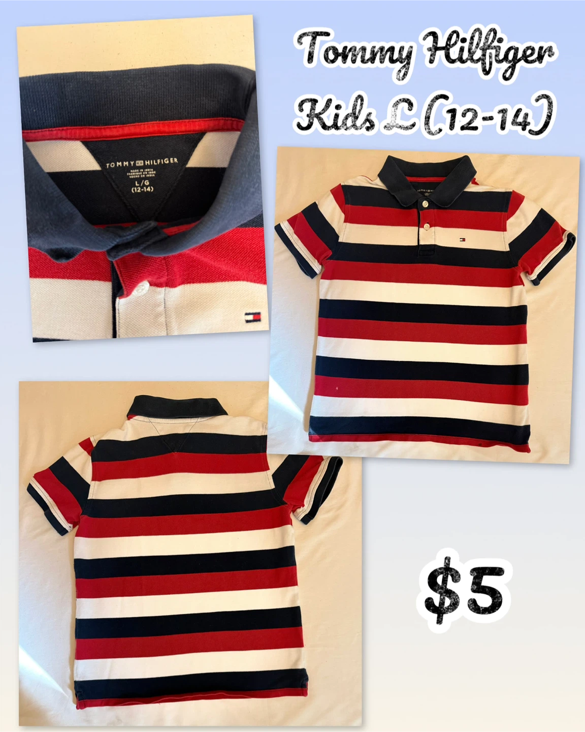 Tommy Hilfiger Kids Striped Polo Shirt
