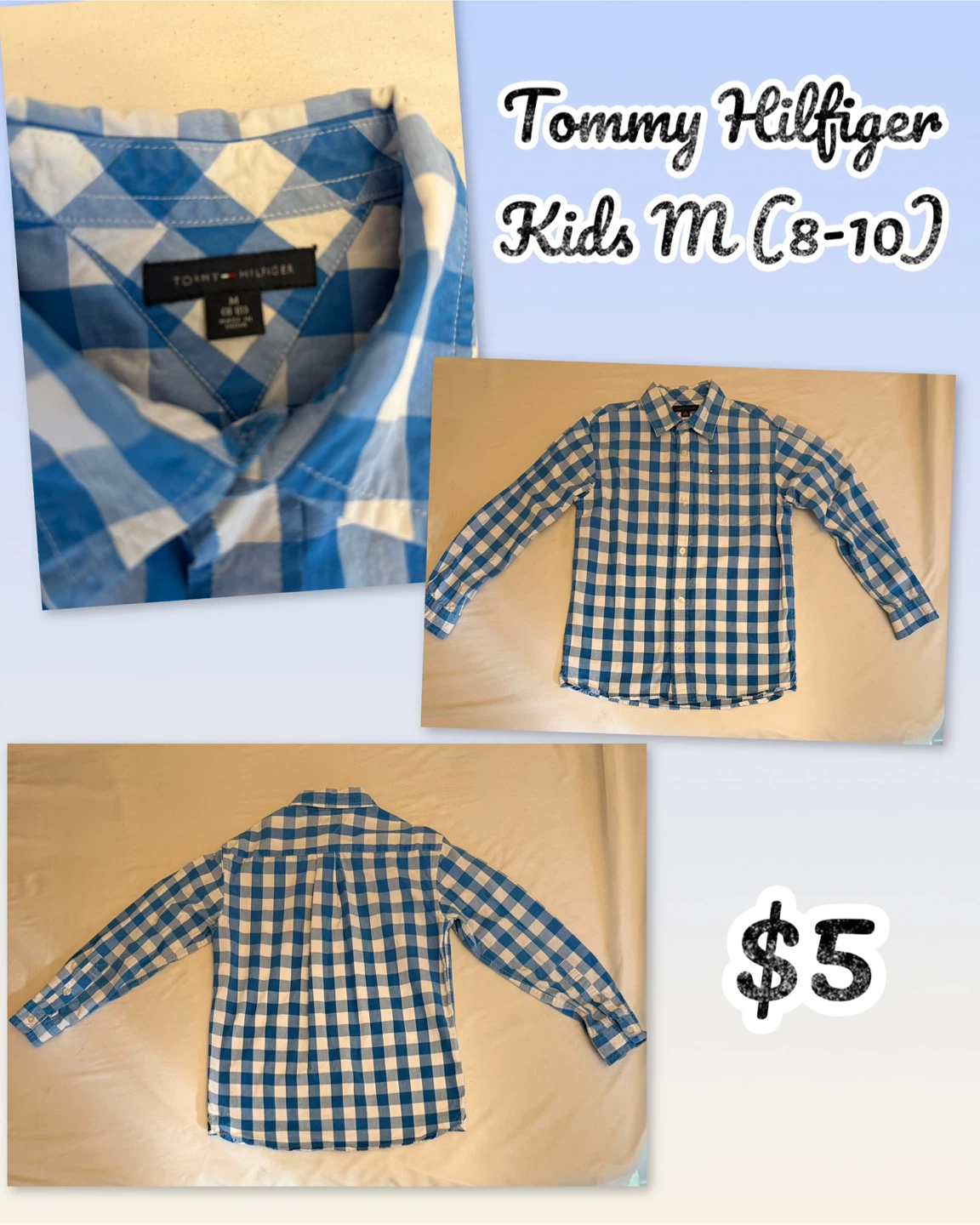 Tommy Hilfiger Kids Gingham Shirt longsleeve