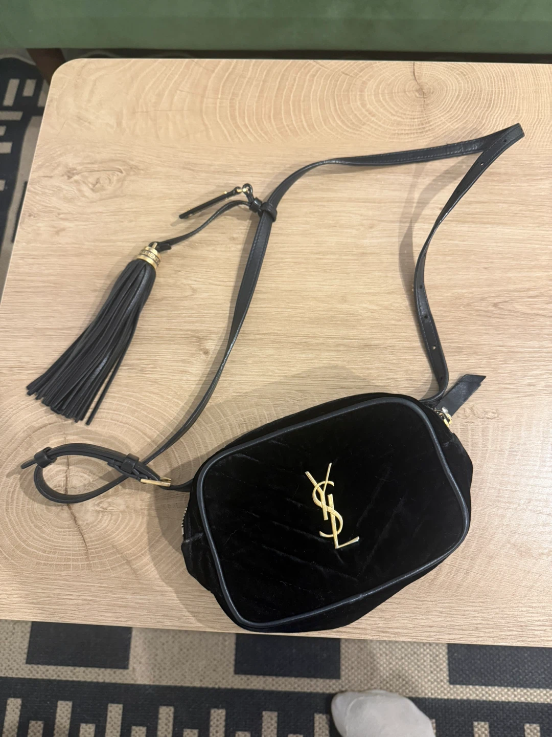 Saint Laurent Velvet Camera Bag