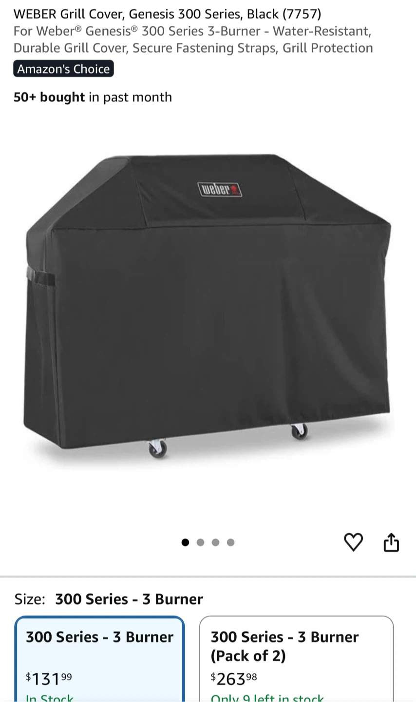 Weber Premium Grill Cover for Genesis 300 Series - photo 3