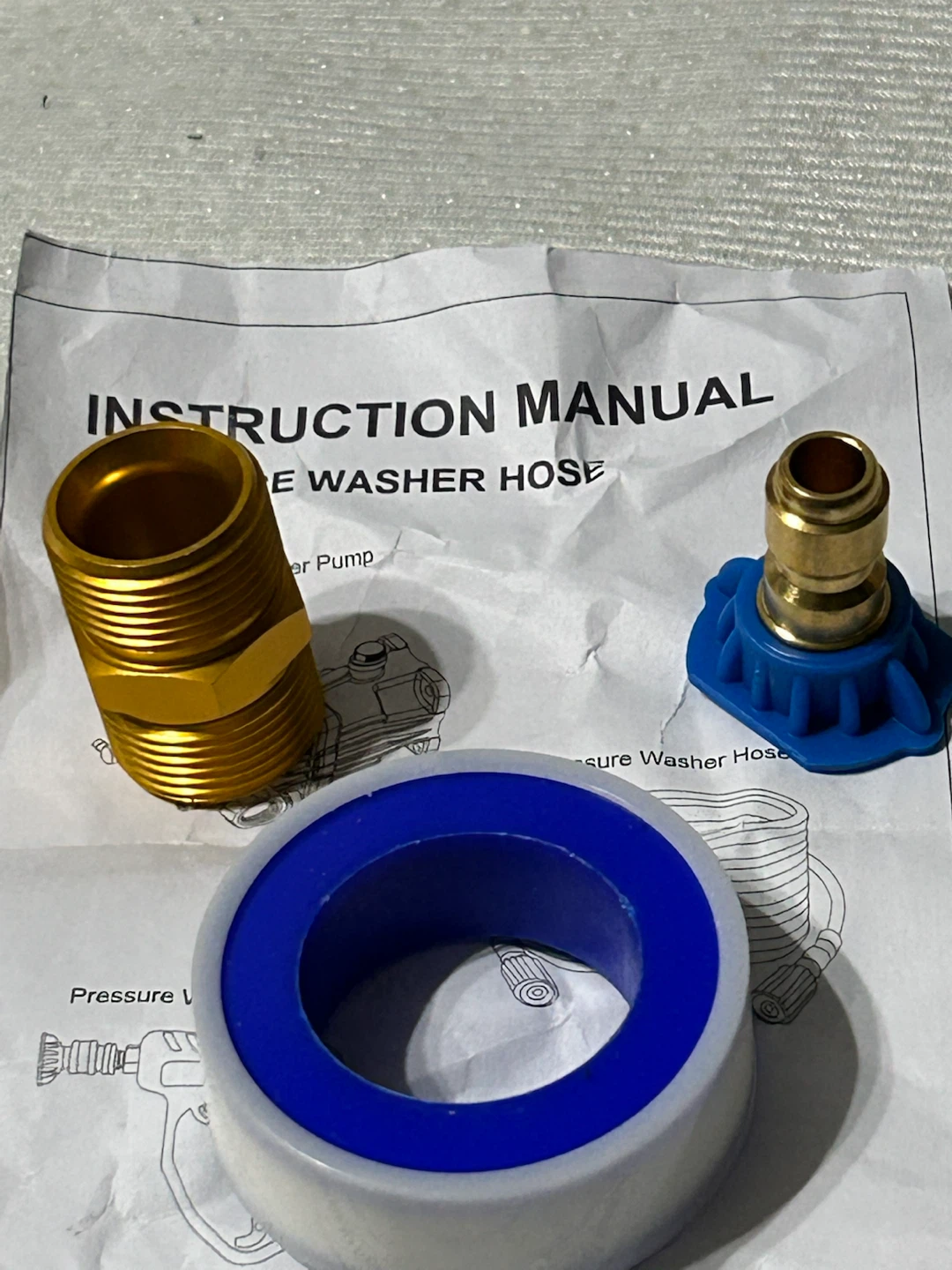 New-Pressure Washer Hose Fittings and Tape - photo 2