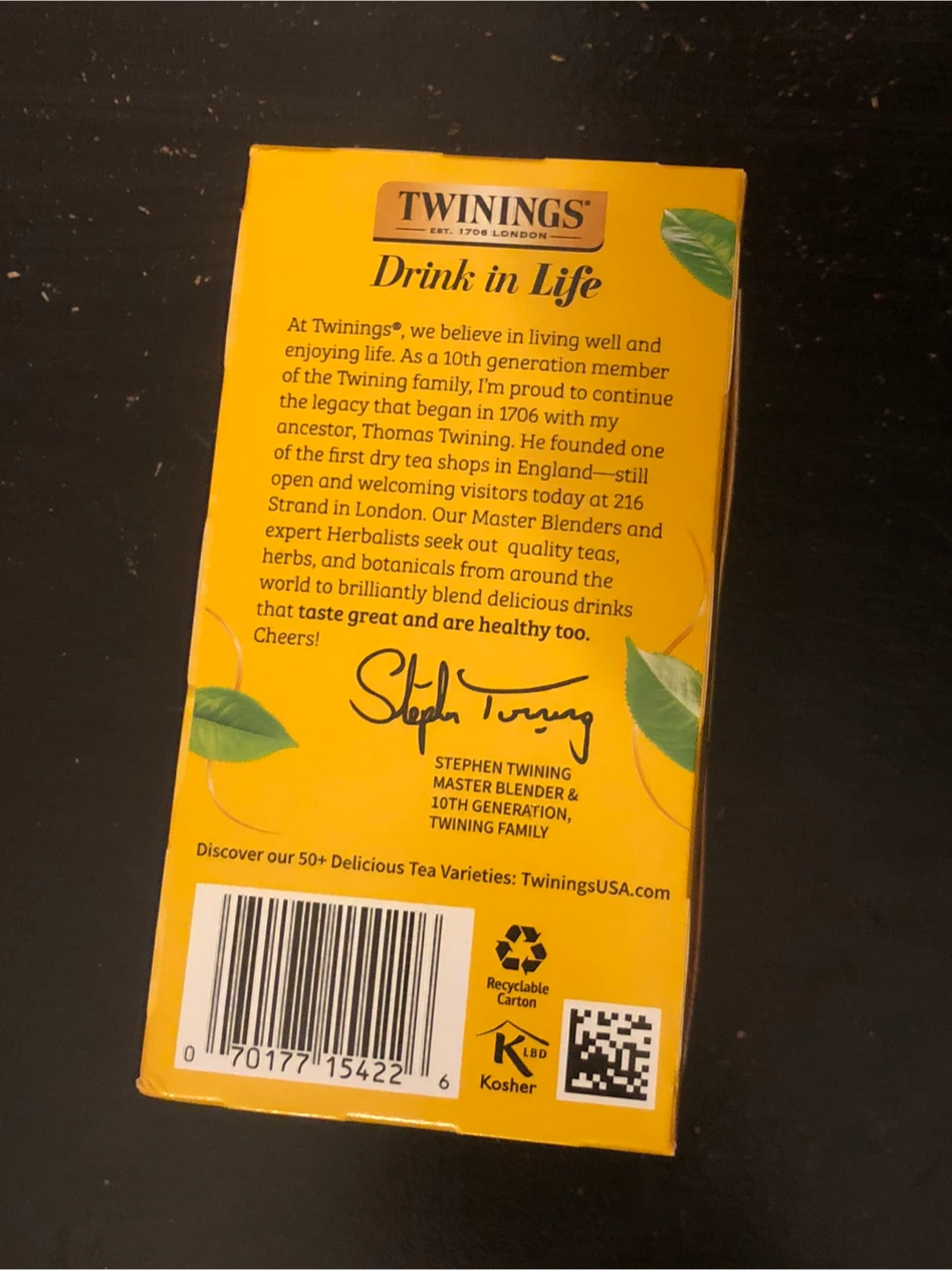 🏈Twinings Earl Grey Black Tea - 20 Count - photo 2