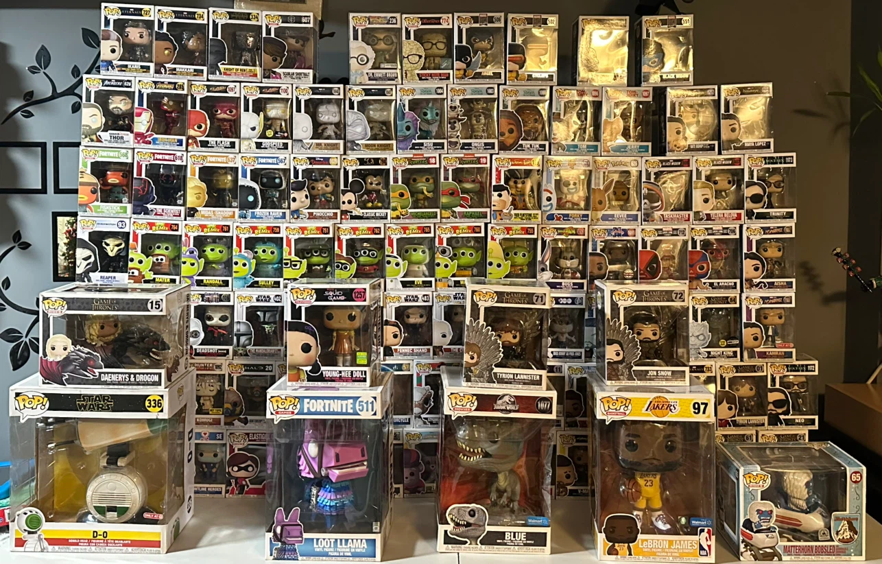 Large Collection of Funko Pop Vinyl Figures