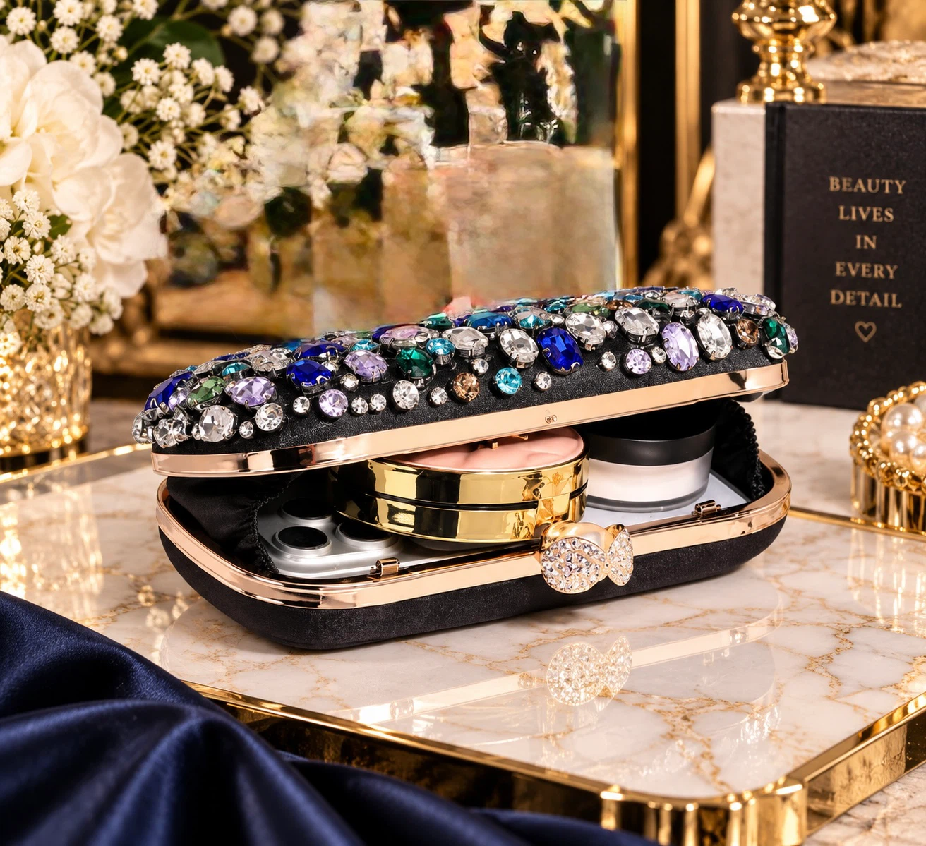 Heavy stone fancy clutch - photo 3