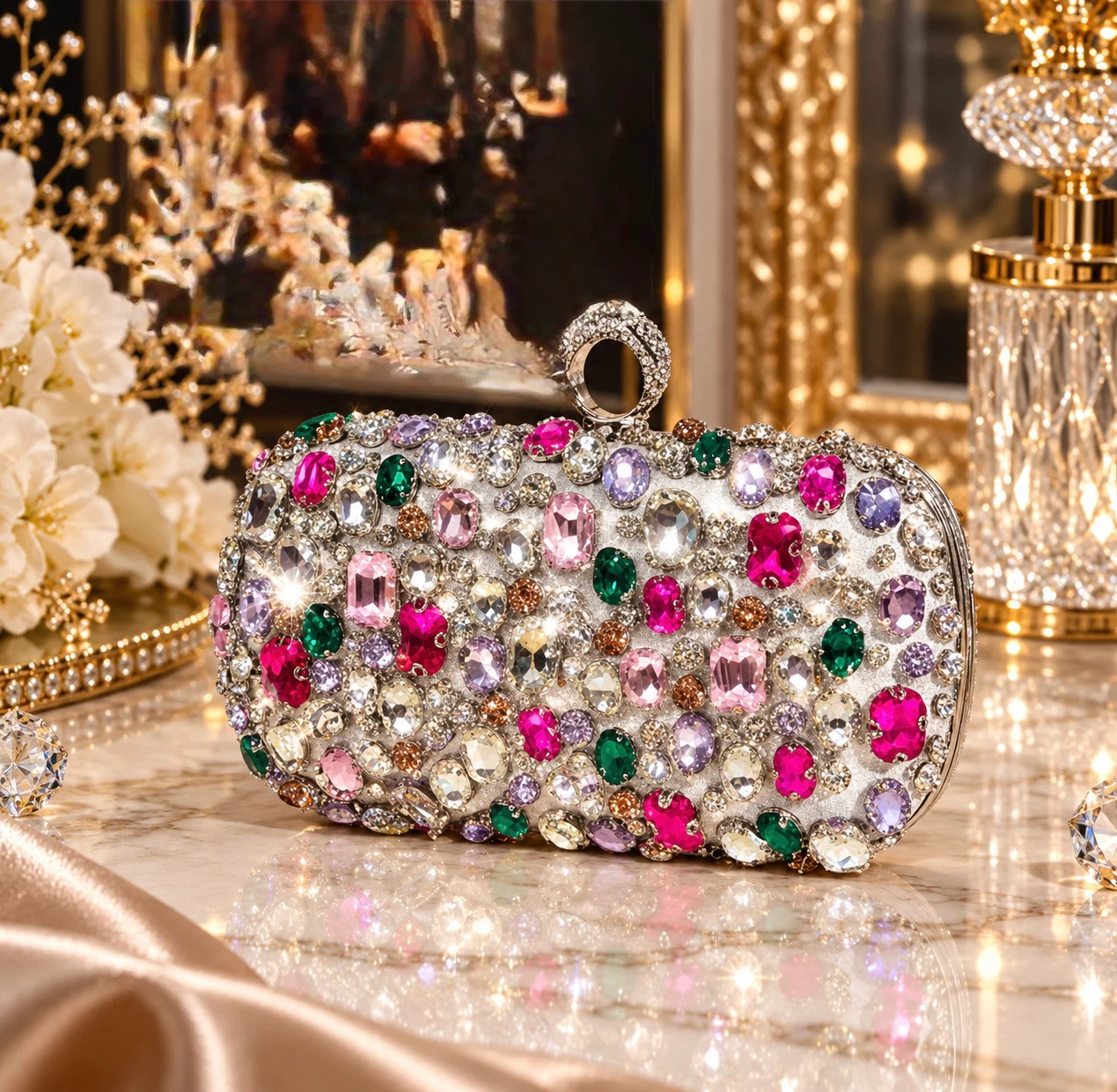 Heavy stone fancy clutch - photo 5
