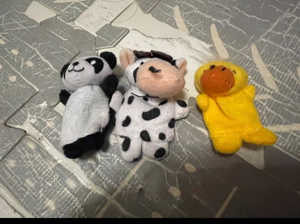 Set of 3 Animal Finger Puppets 🏈