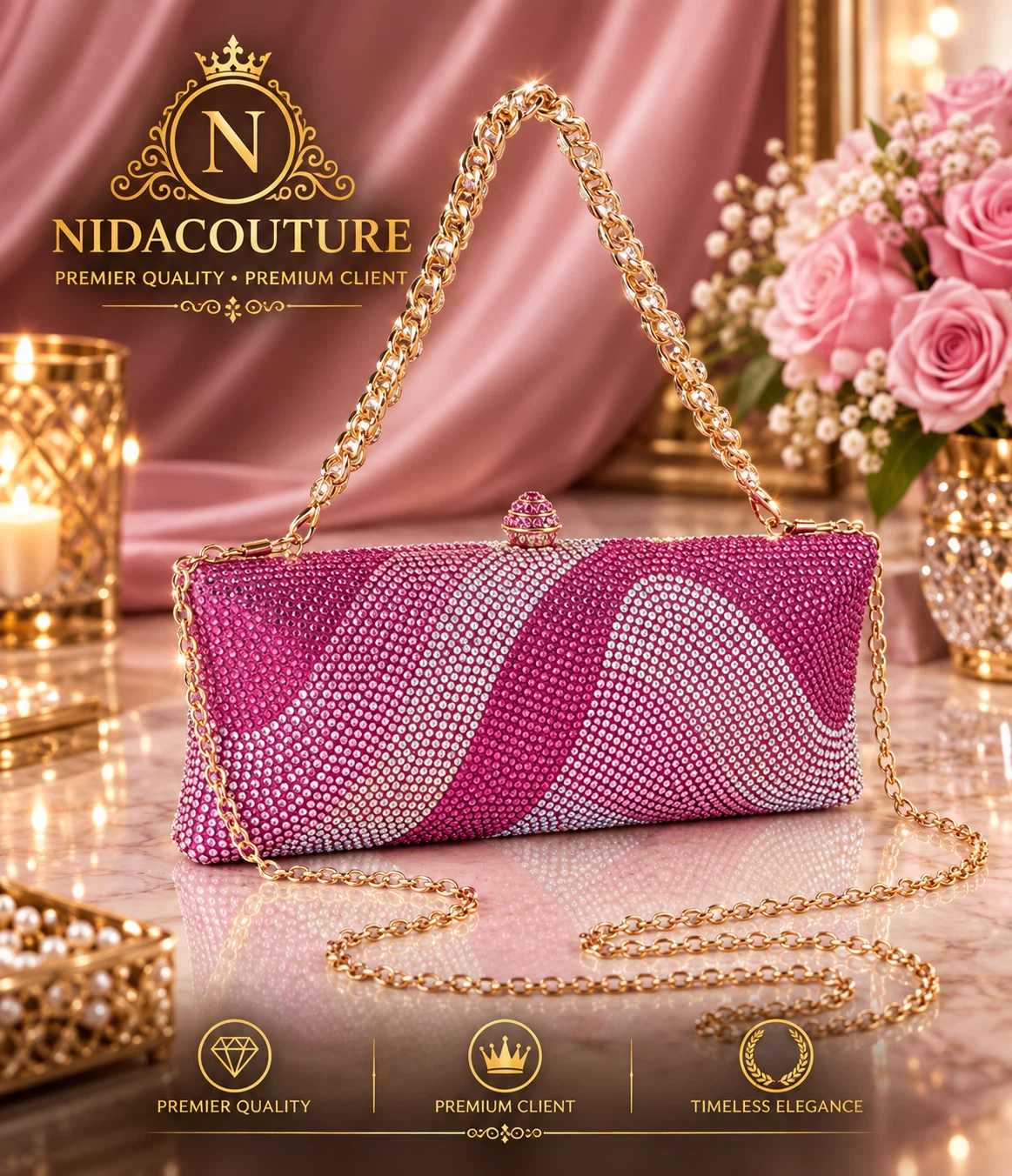 Stunning Rhine stones clutches - photo 2