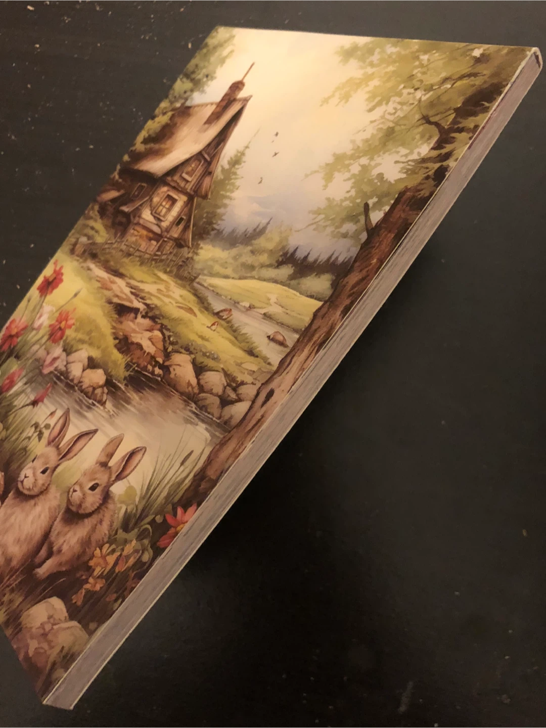 Decorative Cottage and Rabbits Art pad🏈 - photo 2